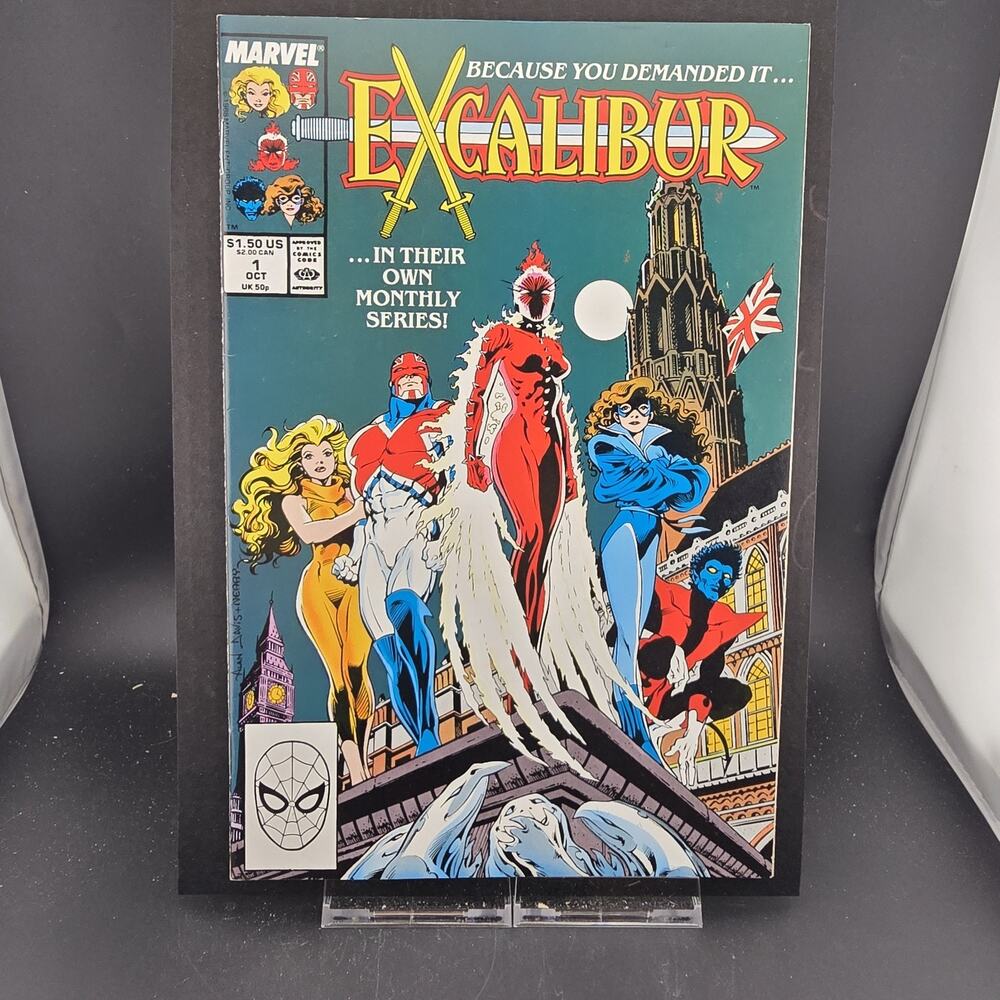 Excalibur #1 (1988) NM- 9.2 Marvel Comics Direct 1st App Widget Chris Claremont